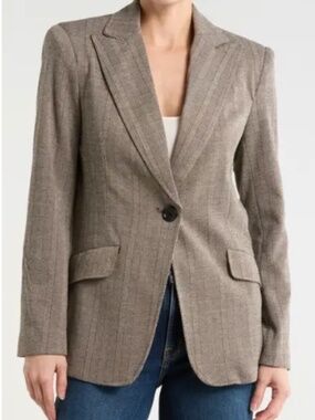Max Studio One Button Blazer